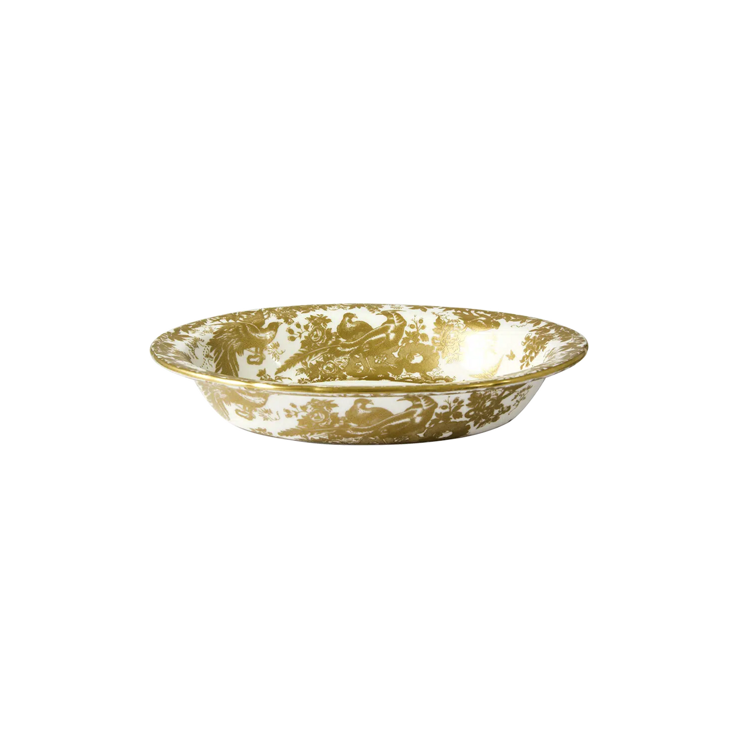 Royal Crown Derby Aves Gold Open Vegetable Dish | 9.5in
