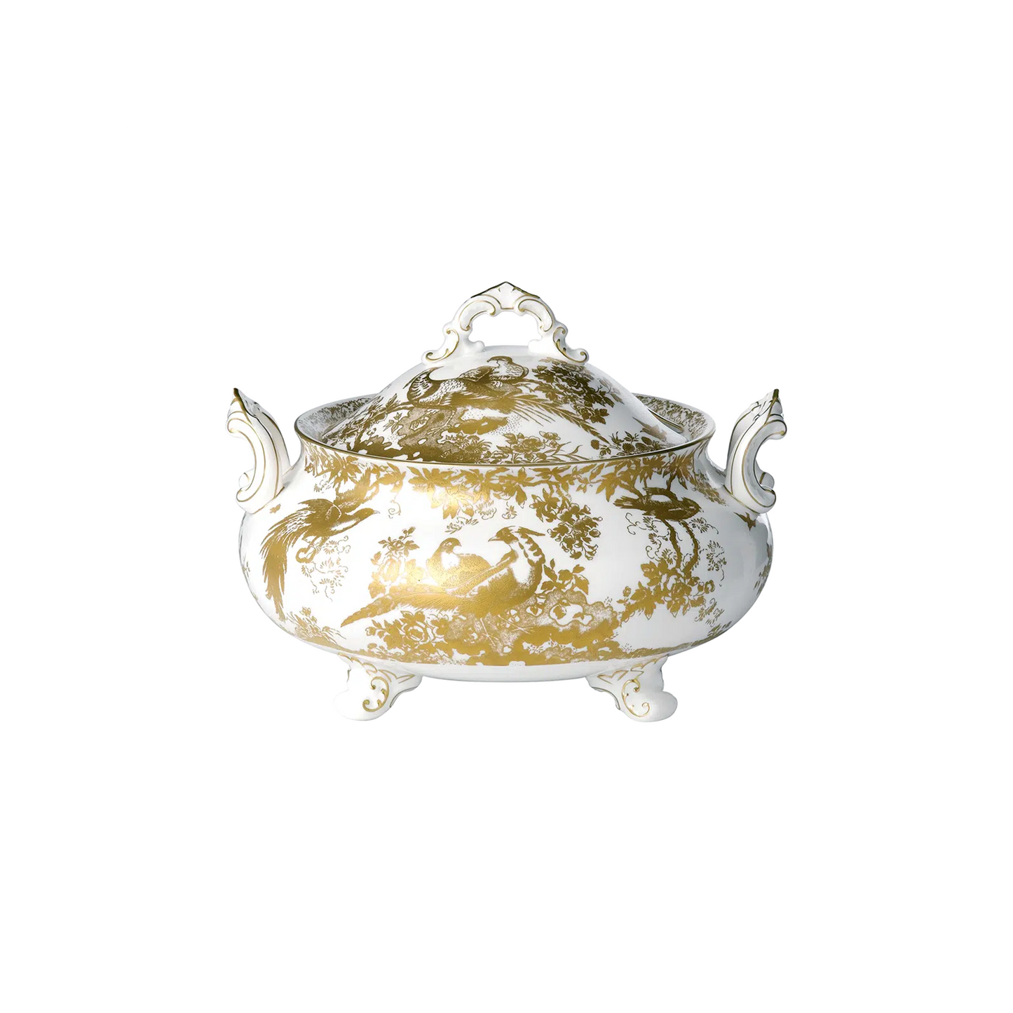 Royal Crown Derby Aves Gold Soup Tureen | 130oz