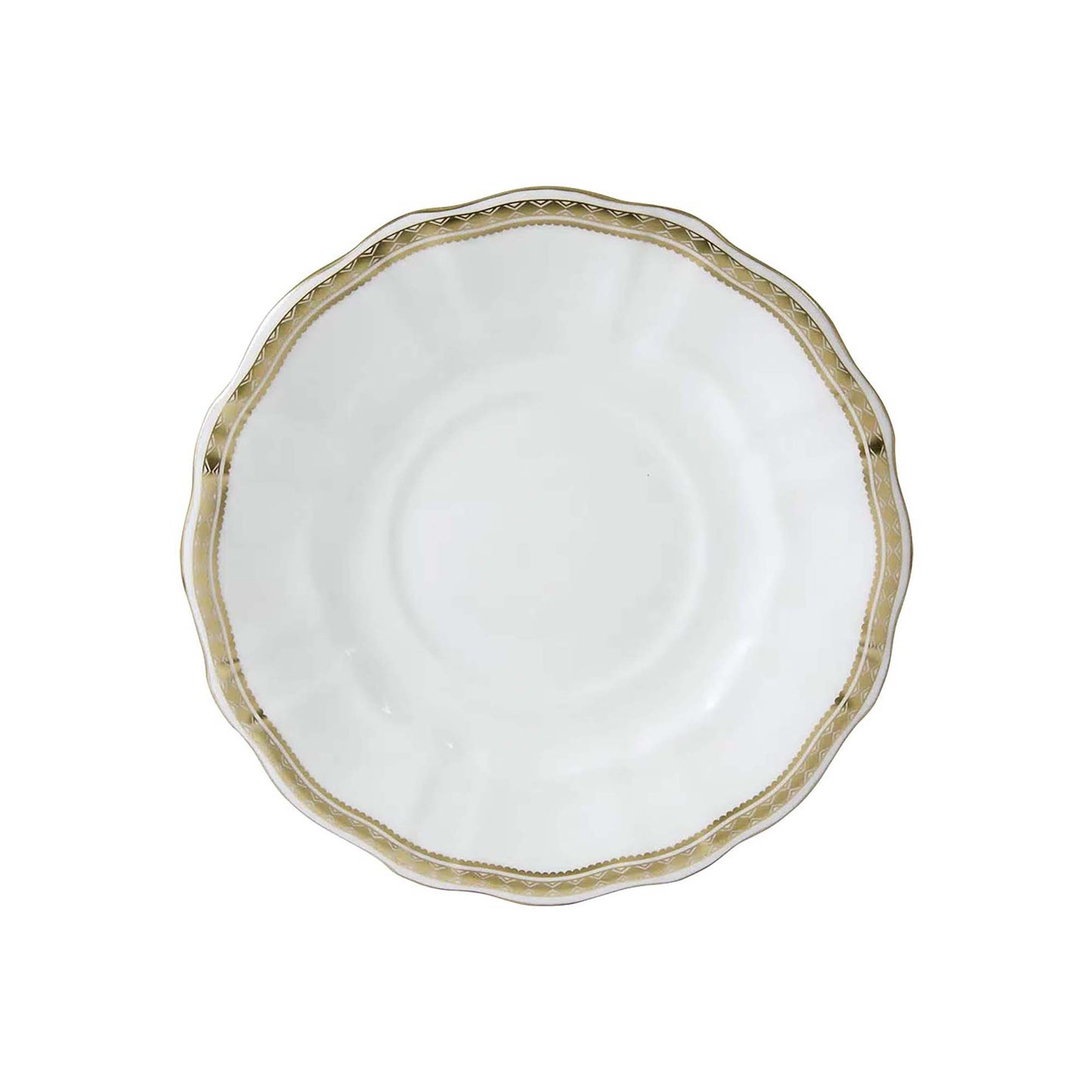 Royal Crown Derby Carlton Gold Sauce Boat Stand | 7.5in