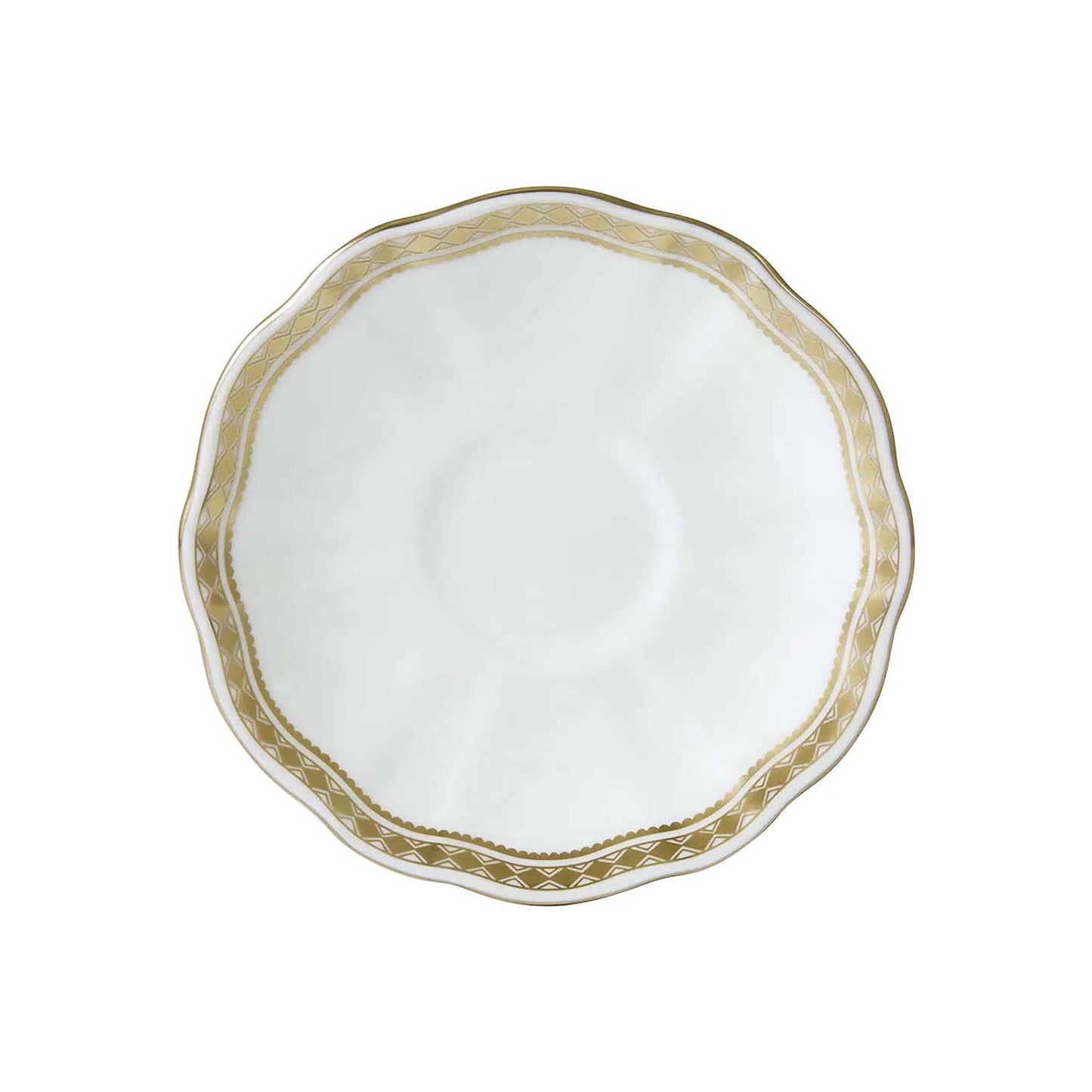 Royal Crown Derby Carlton Gold Coffee Saucer | 5in
