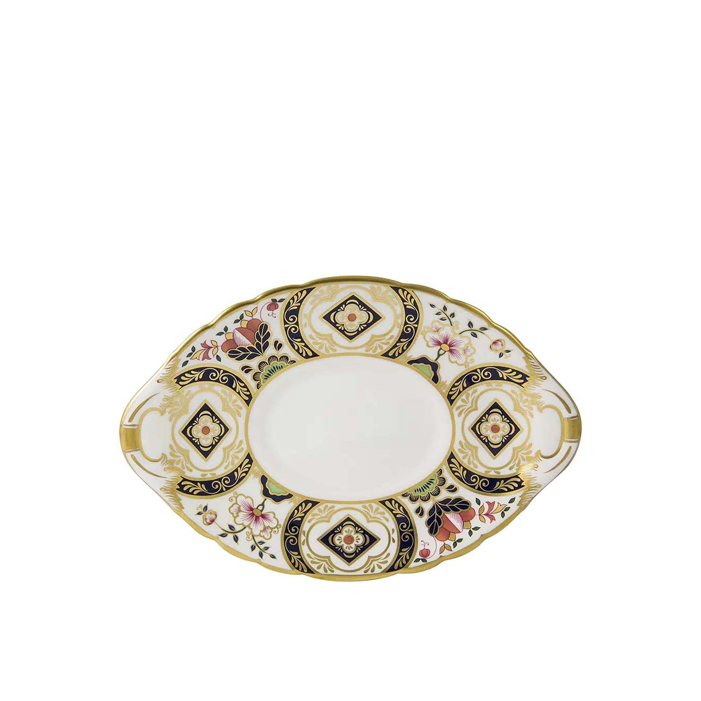 Royal Crown Derby Chelsea Garden Sauce Boat | 16oz