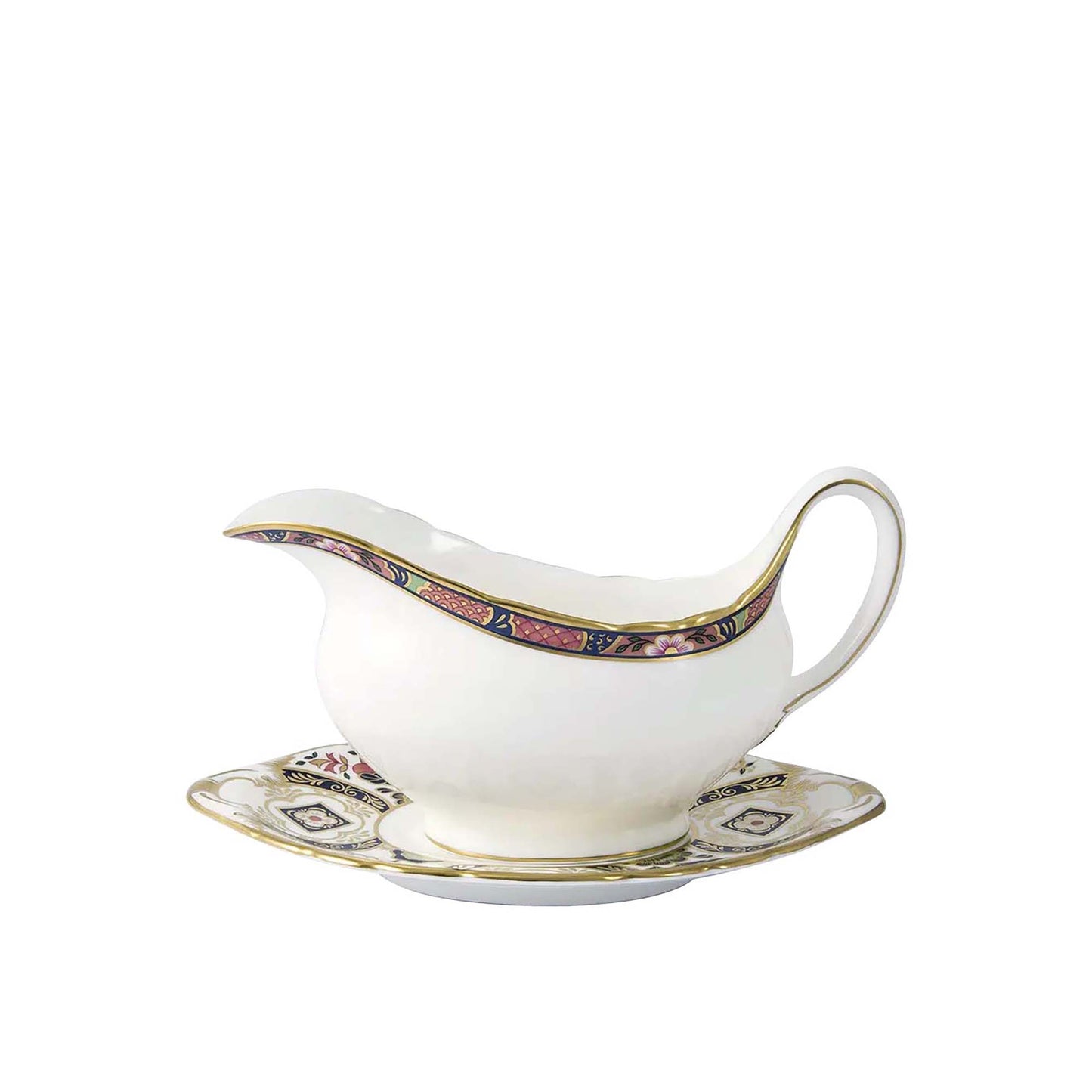 Royal Crown Derby Chelsea Garden Sauce Boat Stand | 8.5in