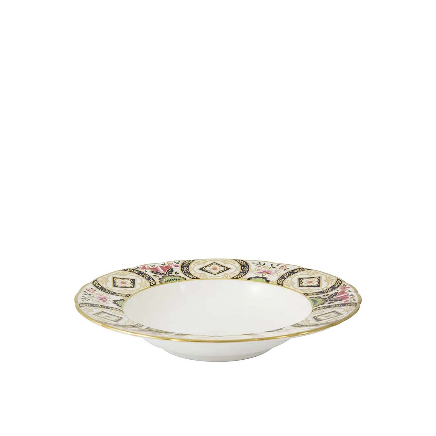 Royal Crown Derby Chelsea Garden Rim Soup Bowl | 8.25in