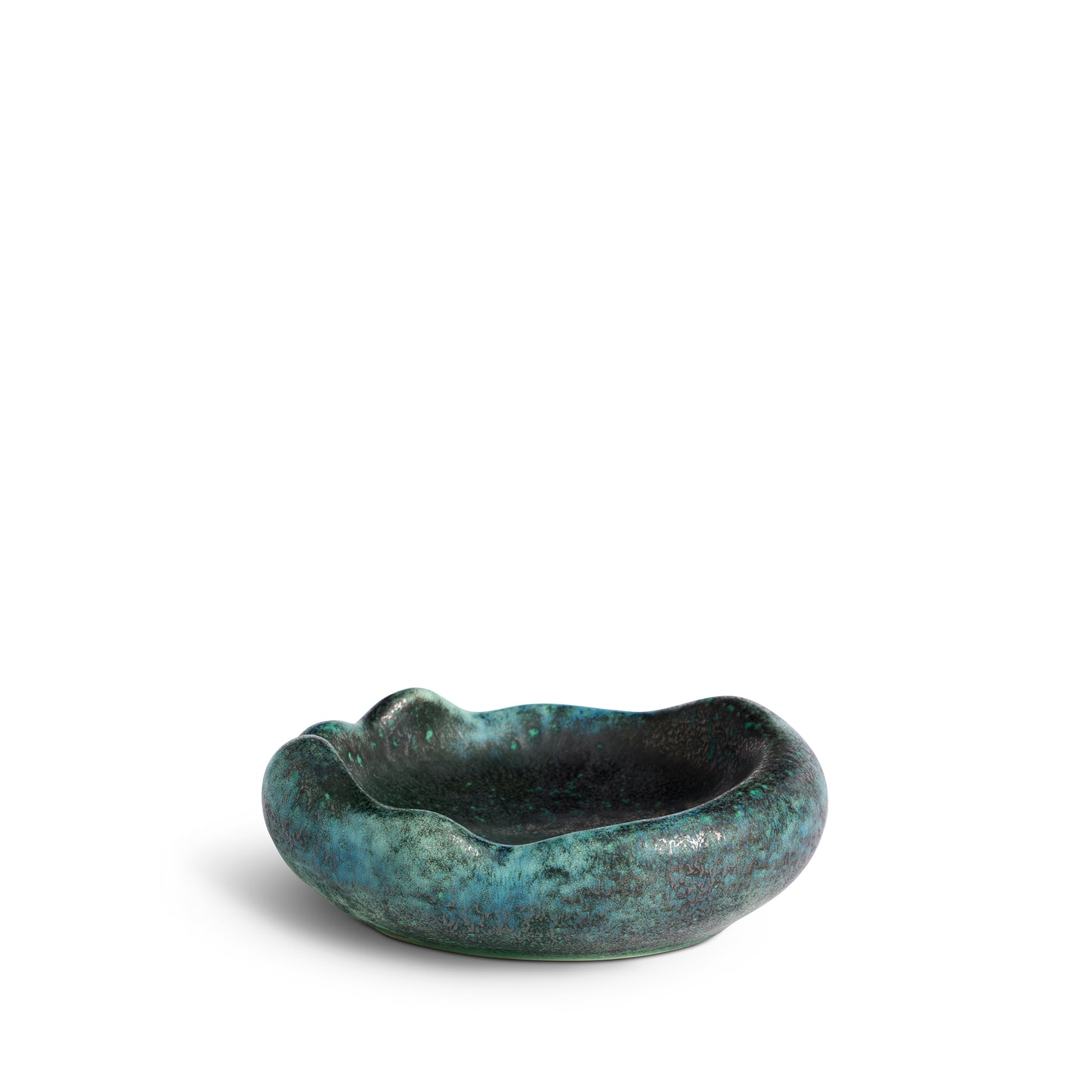L'Objet Cenote Green Small Porcelain Coupe Bowl | 8.25x6.75x2.75in