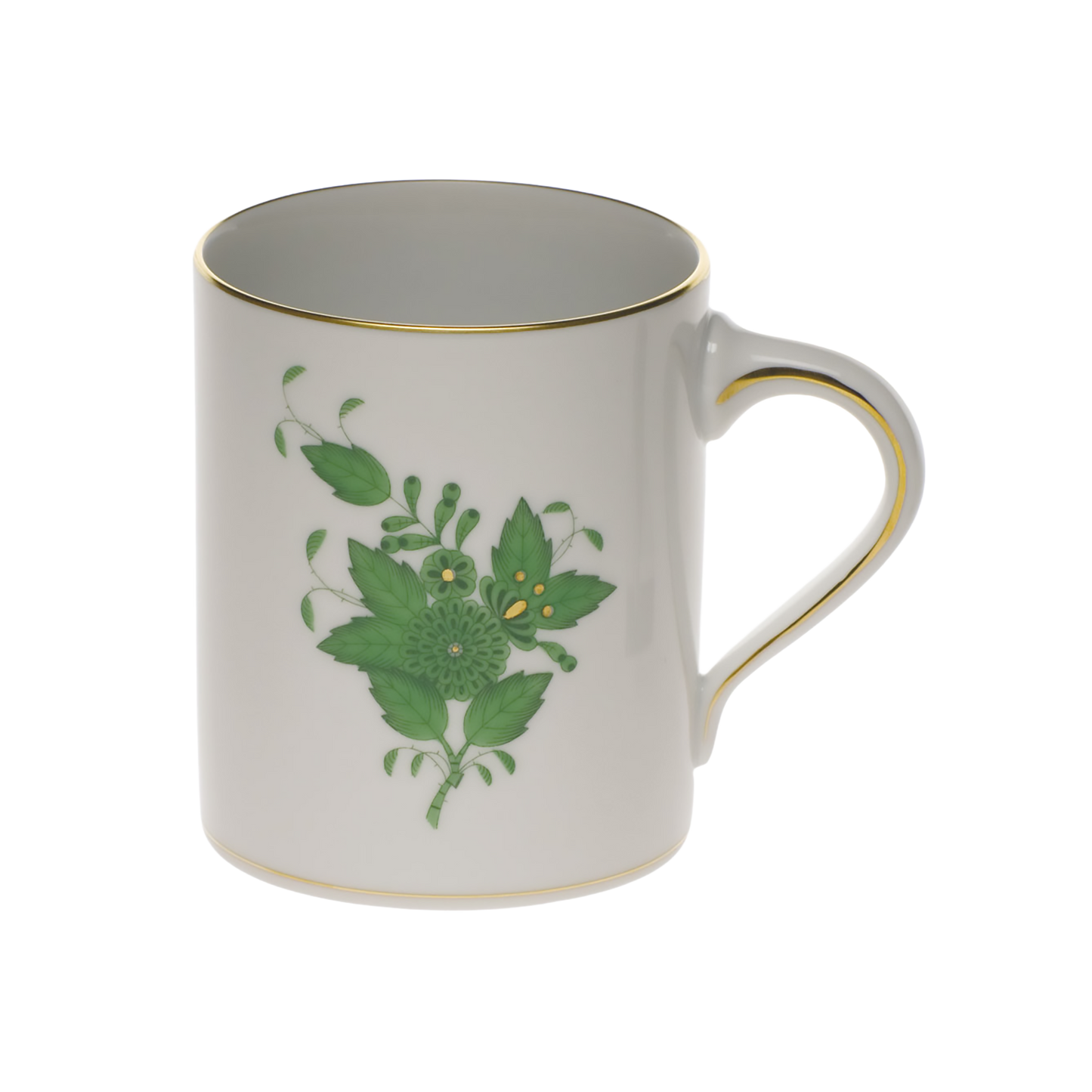 Herend Chinese Bouquet Green Coffee Mug | 16oz
