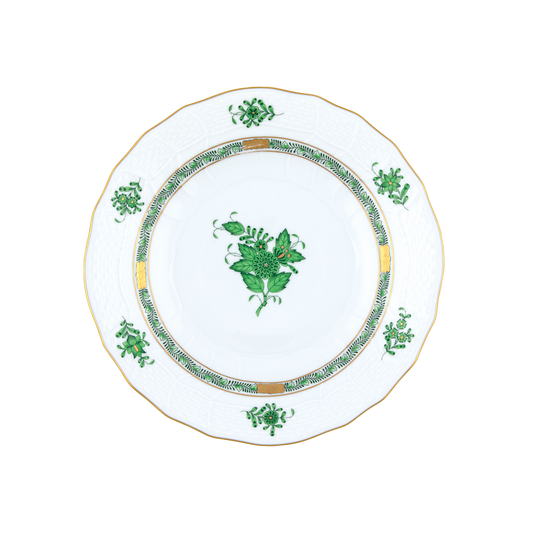Herend Chinese Bouquet Green Dessert Plate | 8.25in