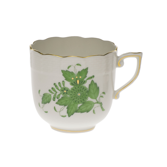 Herend Chinese Bouquet Green Mocha Cup | 4oz