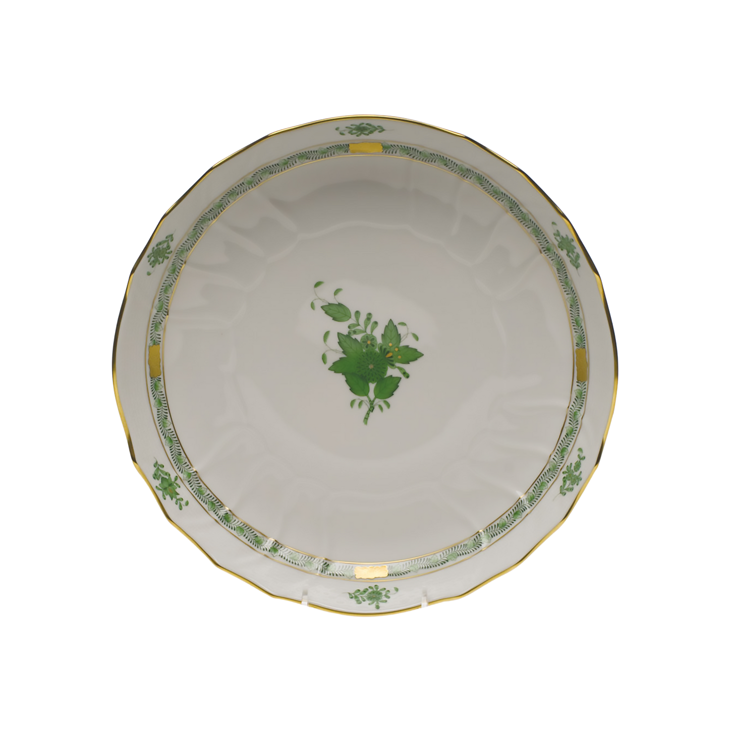 Herend Chinese Bouquet Green Open Vegetable Bowl | 10.5in