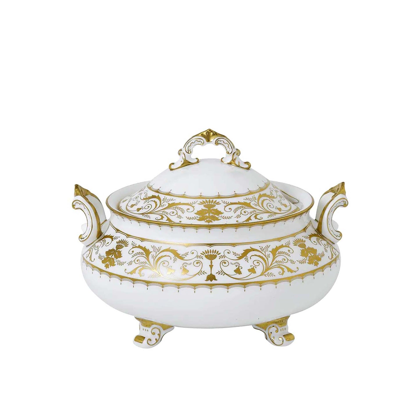 Royal Crown Derby Darley Abbey White Soup Tureen | 130oz