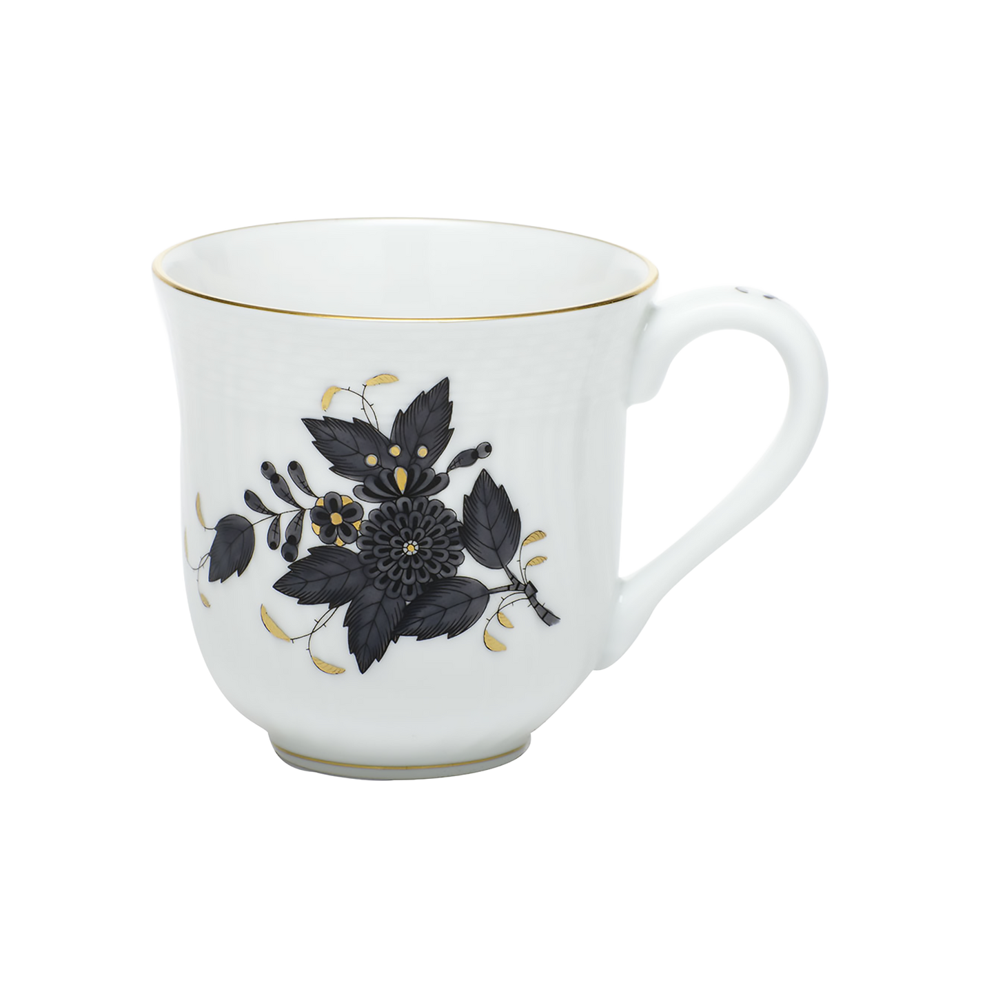 Herend Chinese Bouquet Black Mug | 10oz