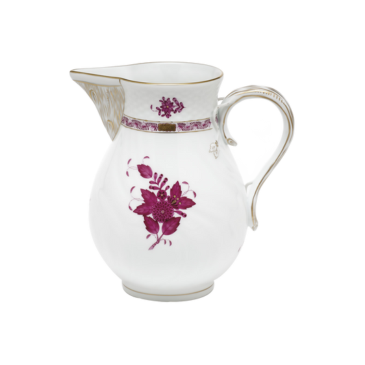 Herend Chinese Bouquet Raspberry Pitcher - Raspberry | Muticolor