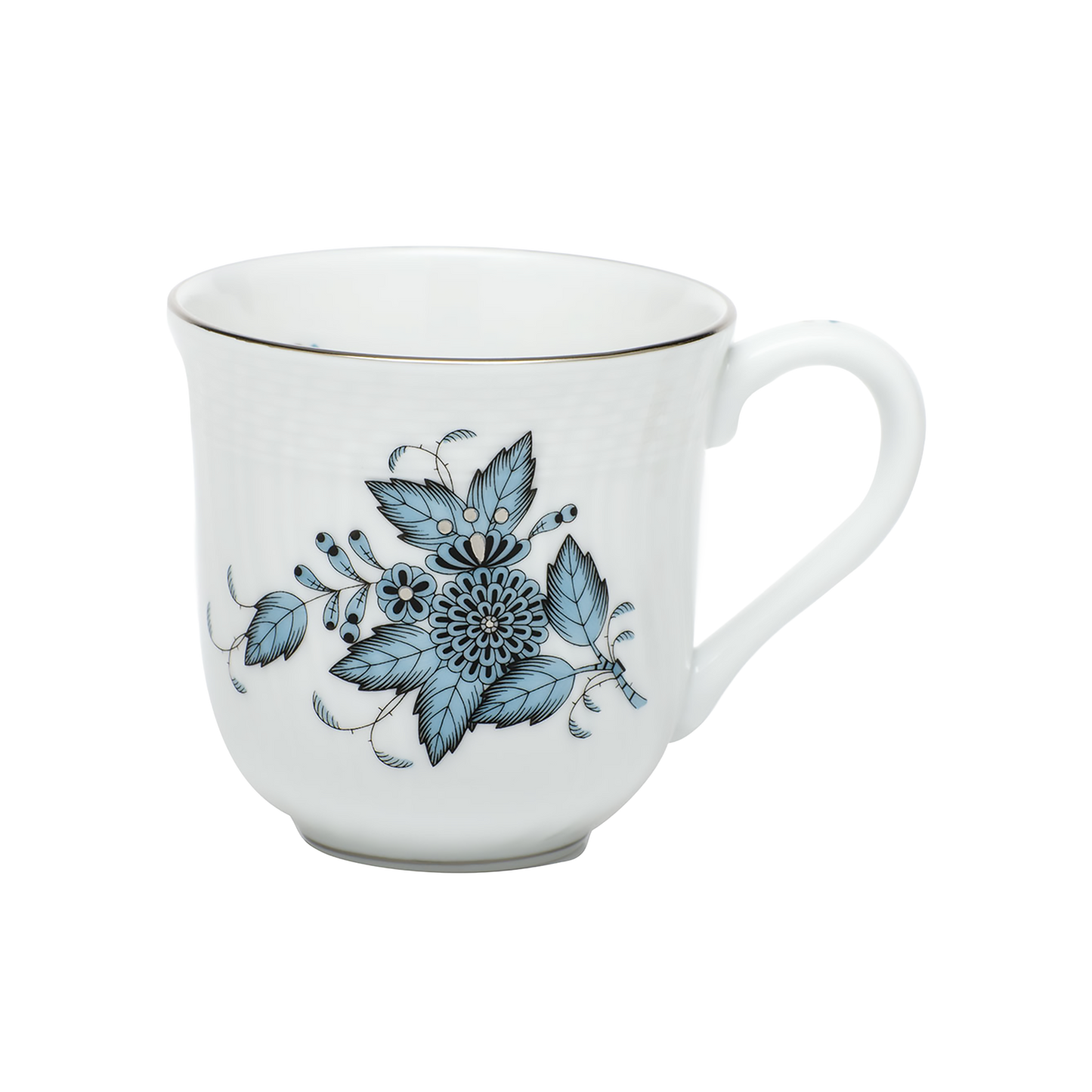 Herend Chinese Bouquet Turquoise + Platinum Mug | 10oz
