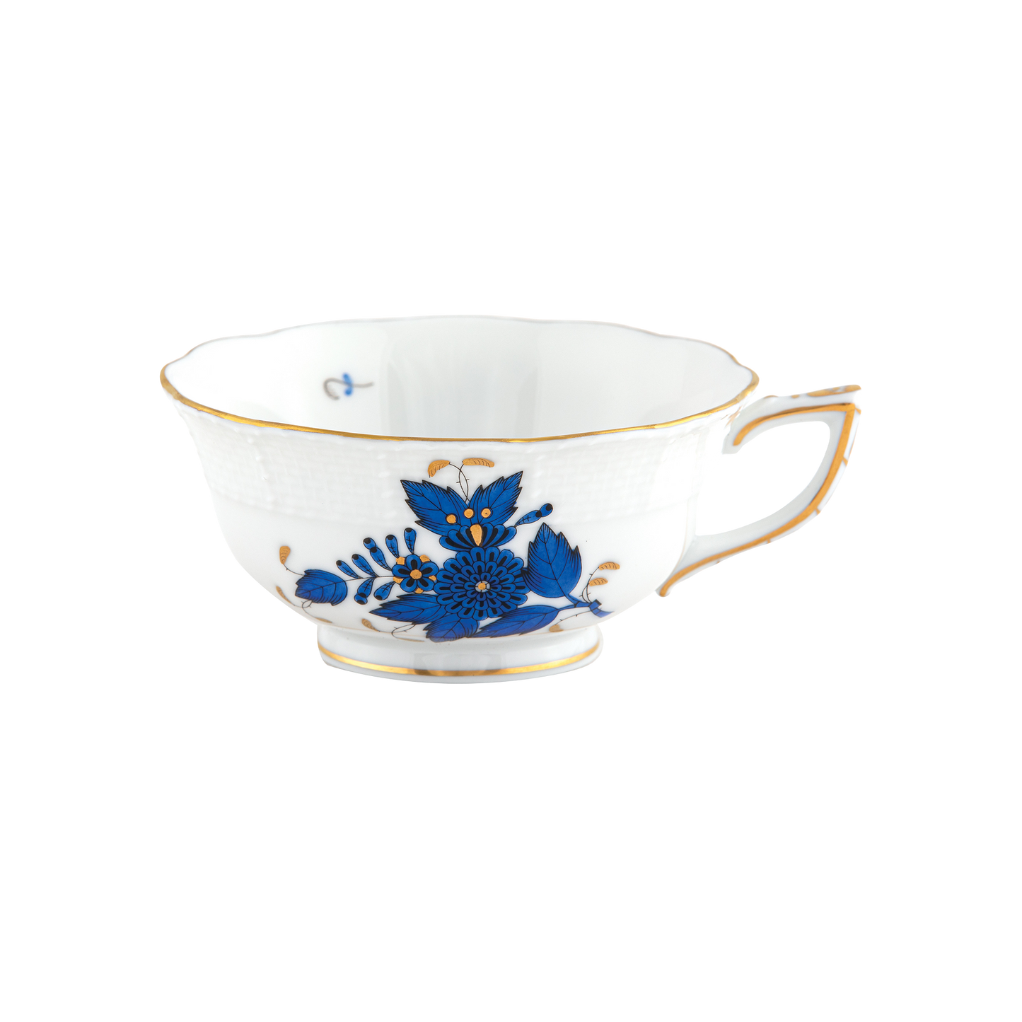 Herend Chinese Bouquet Black Sapphire Tea Cup | 8oz