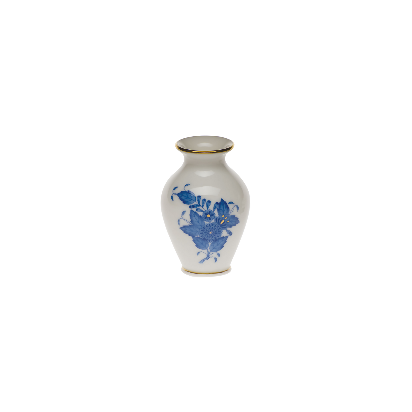 Herend Chinese Bouquet Blue Bud Vase | 2.5in