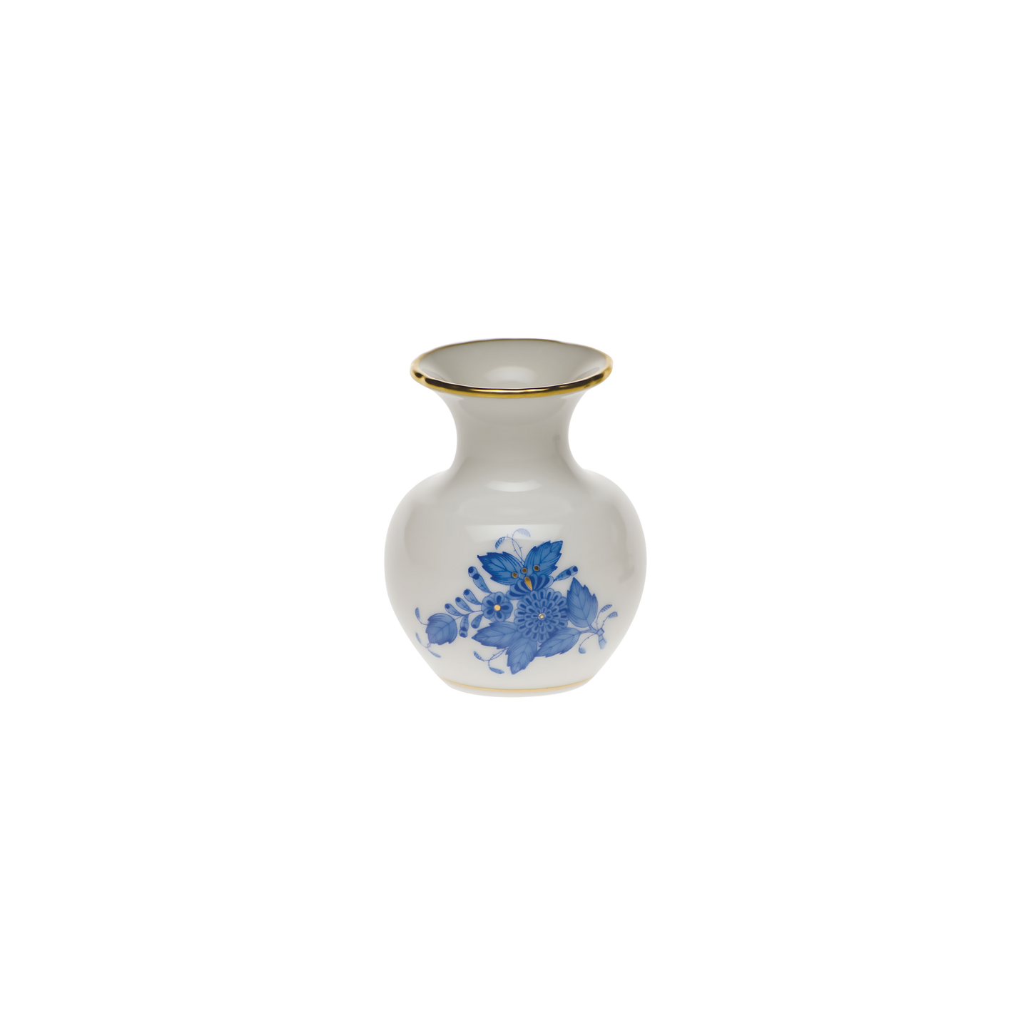 Herend Chinese Bouquet Blue Bud Vase | 2.75in