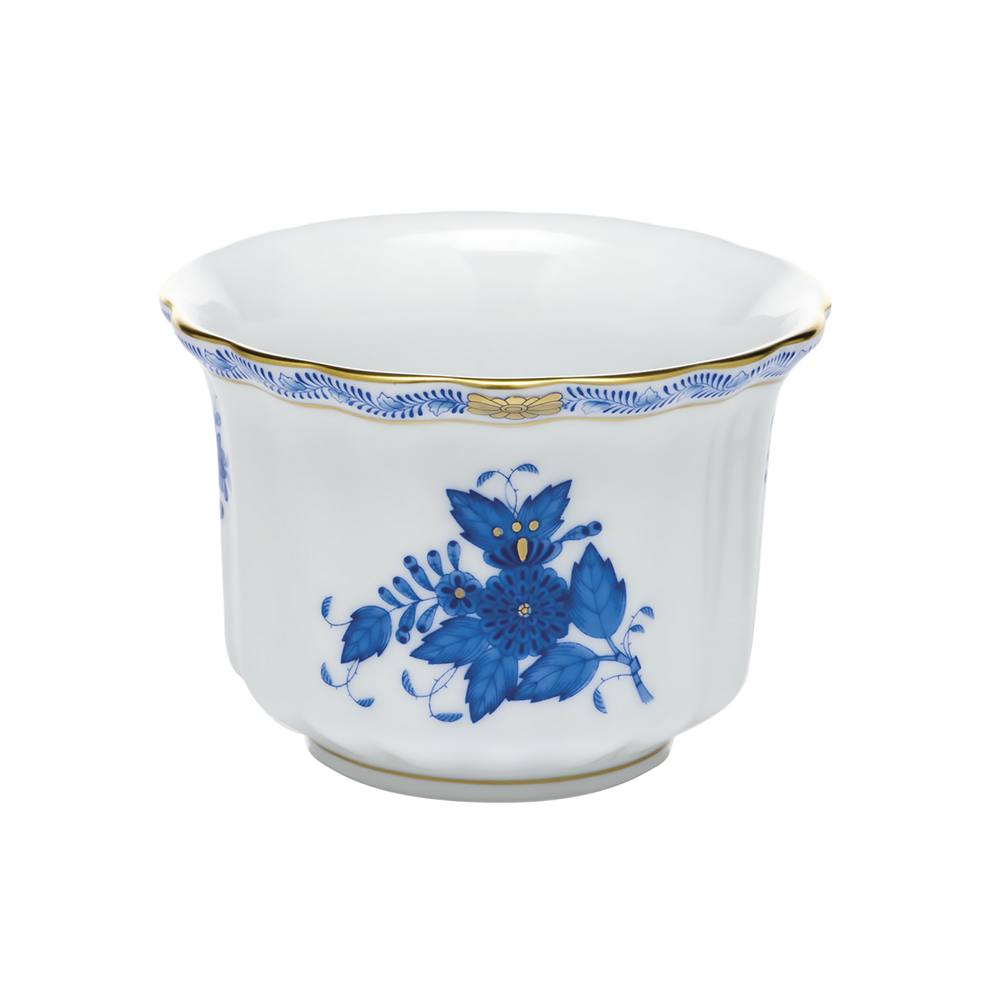 Herend Chinese Bouquet Blue Mini Cachepot | 4.5x4.5in