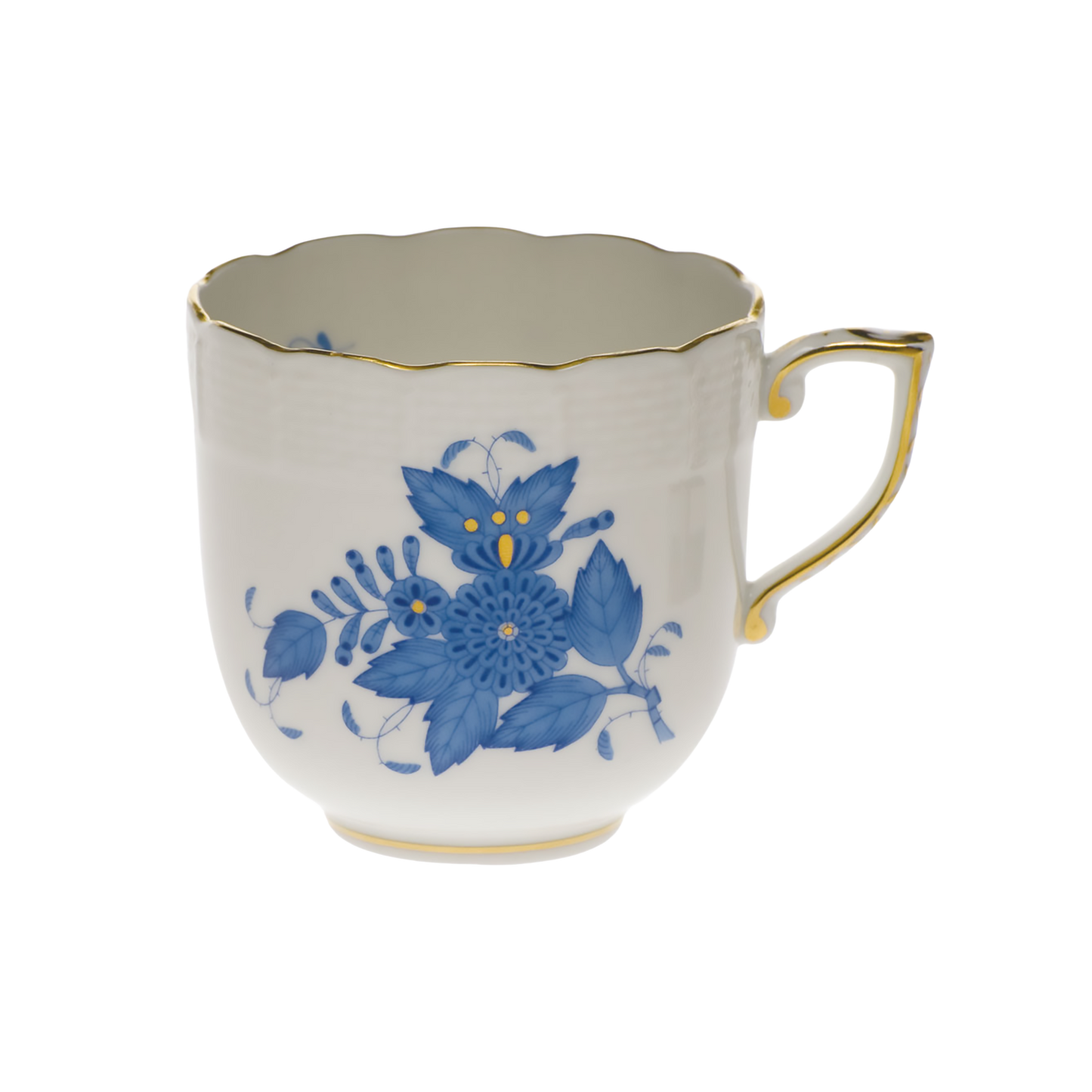 Herend Chinese Bouquet Blue Mocha Cup | 4oz