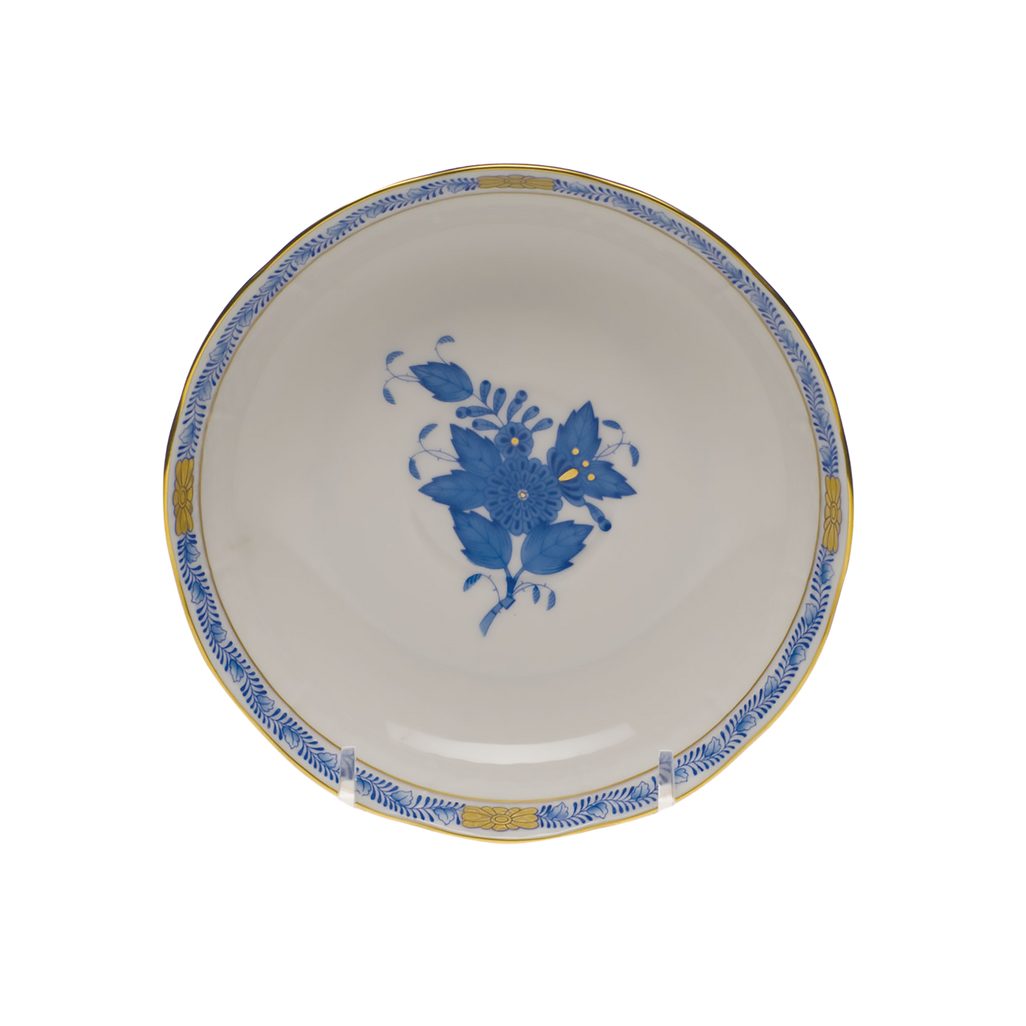 Herend Chinese Bouquet Blue Mocha Saucer | 5.5in