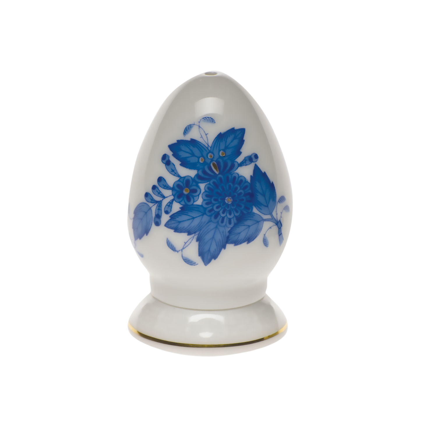 Herend Chinese Bouquet Blue Pepper Shaker Single Hole | 2.5in