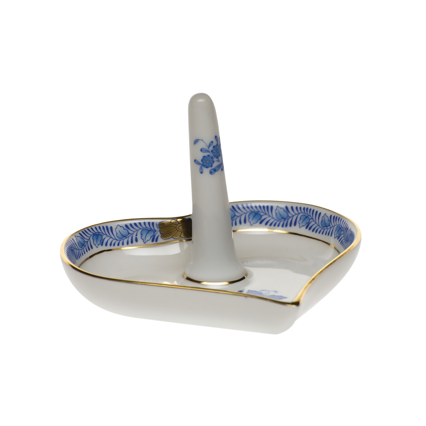 Herend Chinese Bouquet Blue Ring Holder | 4x2.5in