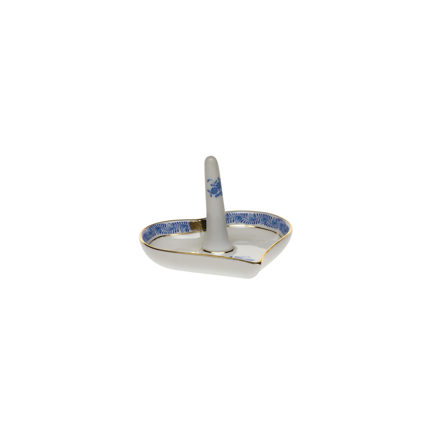 Herend Chinese Bouquet Blue Ring Holder | 4x2.5in