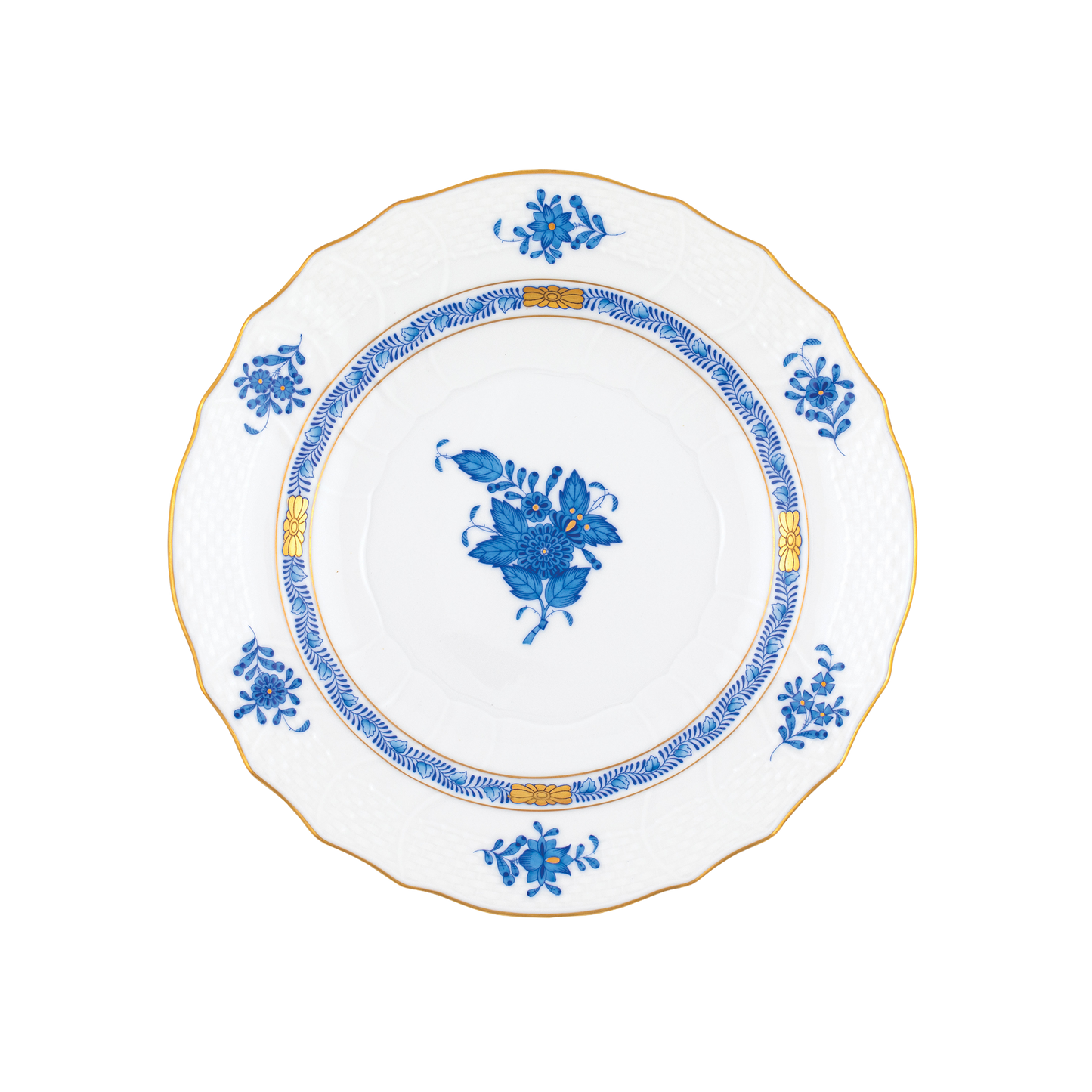 Herend Chinese Bouquet Blue Salad Plate | 7.5in