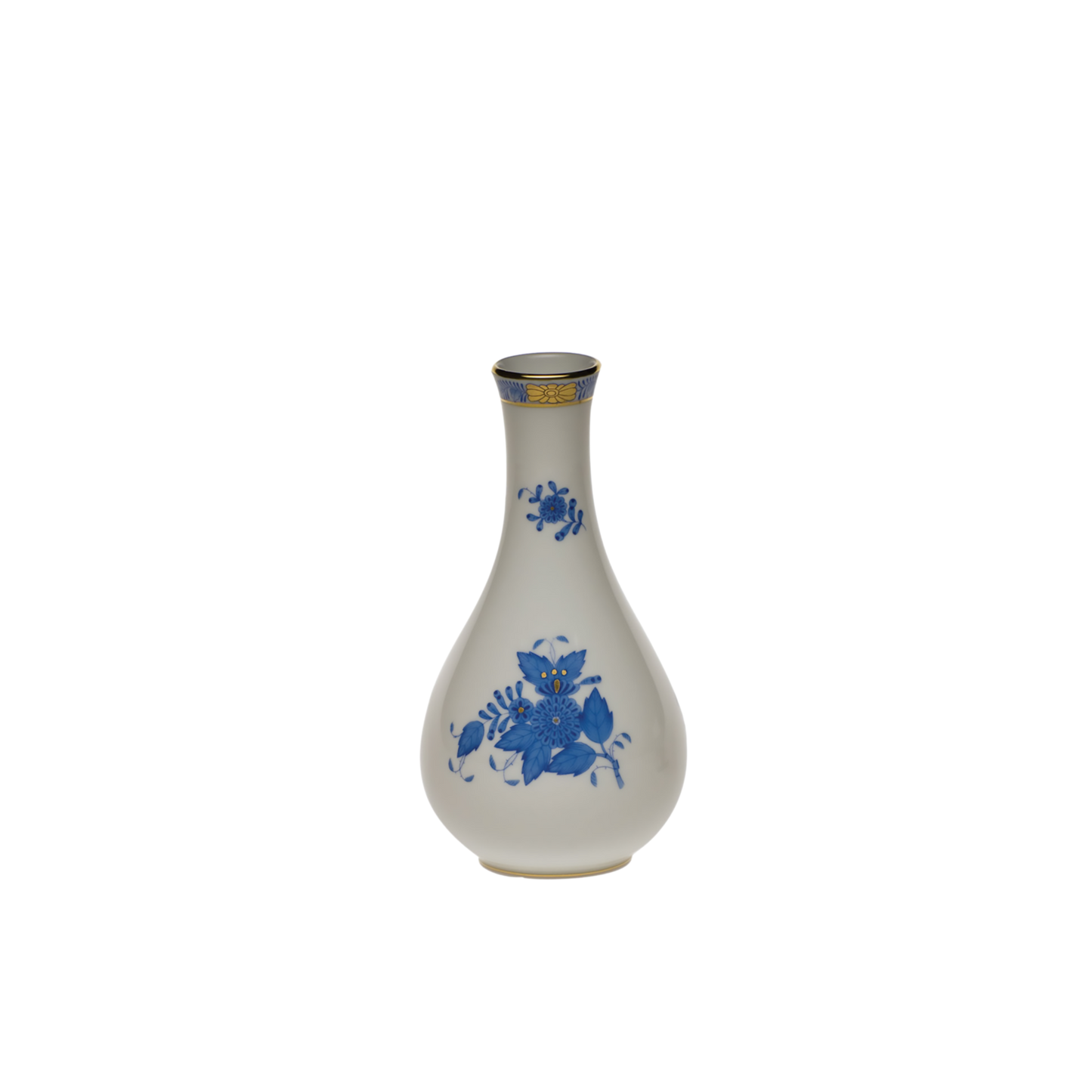 Herend Chinese Bouquet Blue Vase | 6.5in