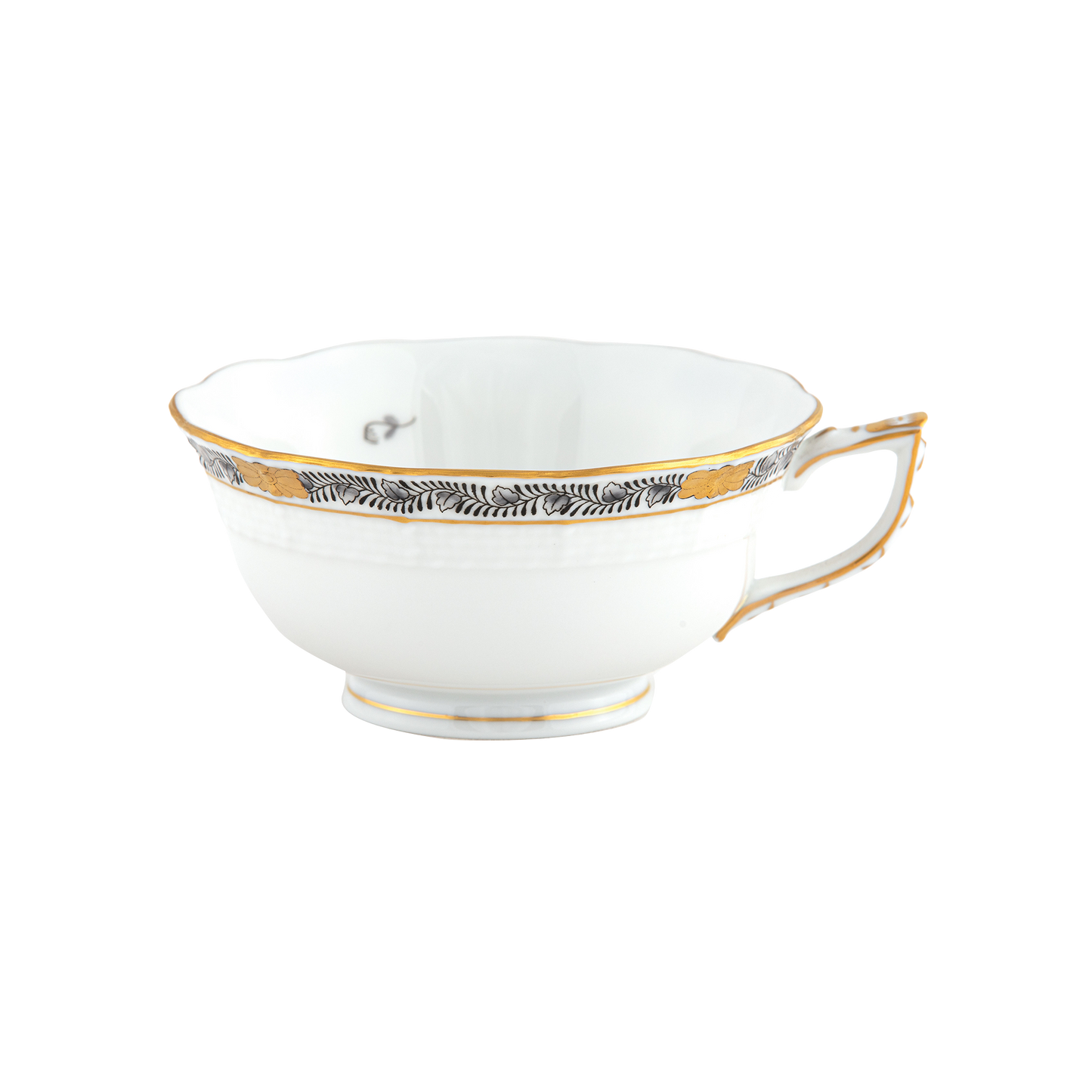 Herend Chinese Bouquet Garland Black Tea Cup | 8oz