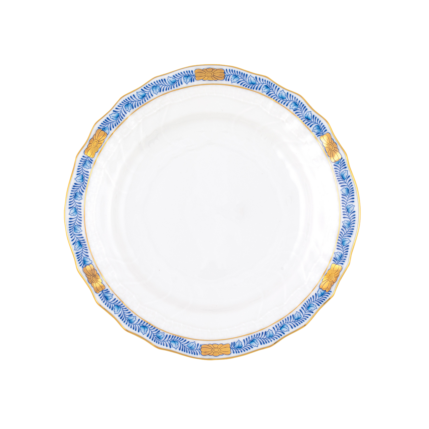 Herend Chinese Bouquet Garland Blue Bread + Butter Plate | 6in