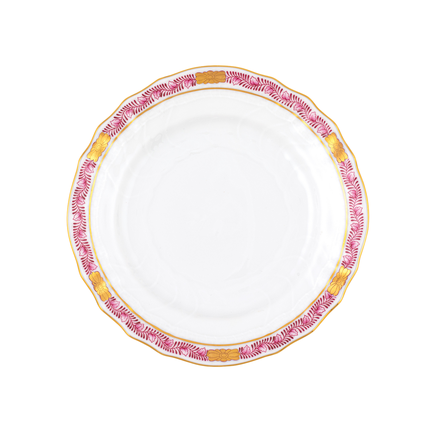 Herend Chinese Bouquet Garland Raspberry Bread + Butter Plate | 6in