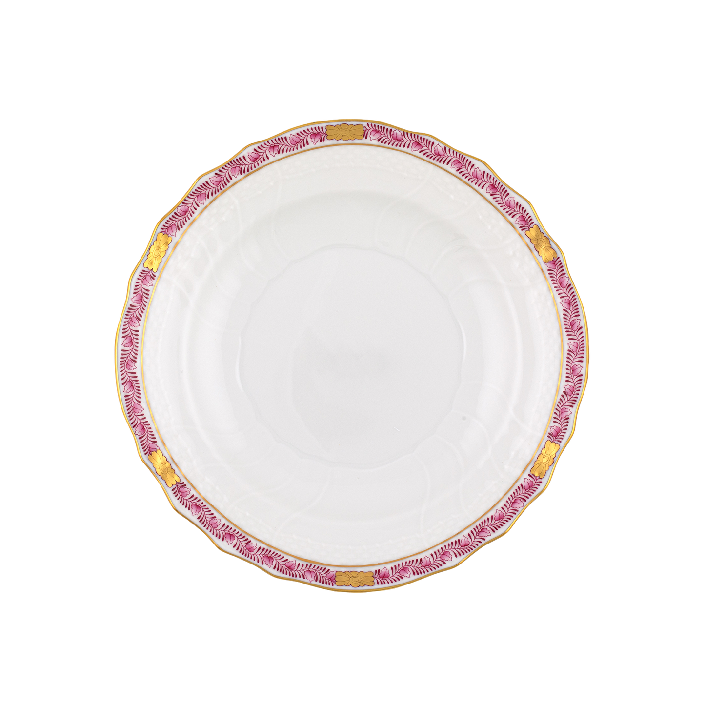 Herend Chinese Bouquet Garland Raspberry Salad Plate | 7.5in