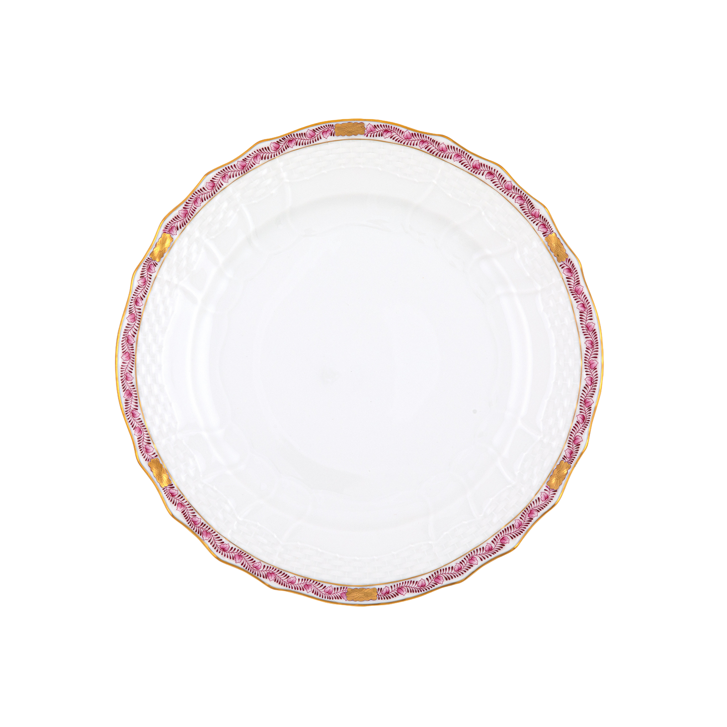 Herend Chinese Bouquet Garland Raspberry Service Plate | 11in