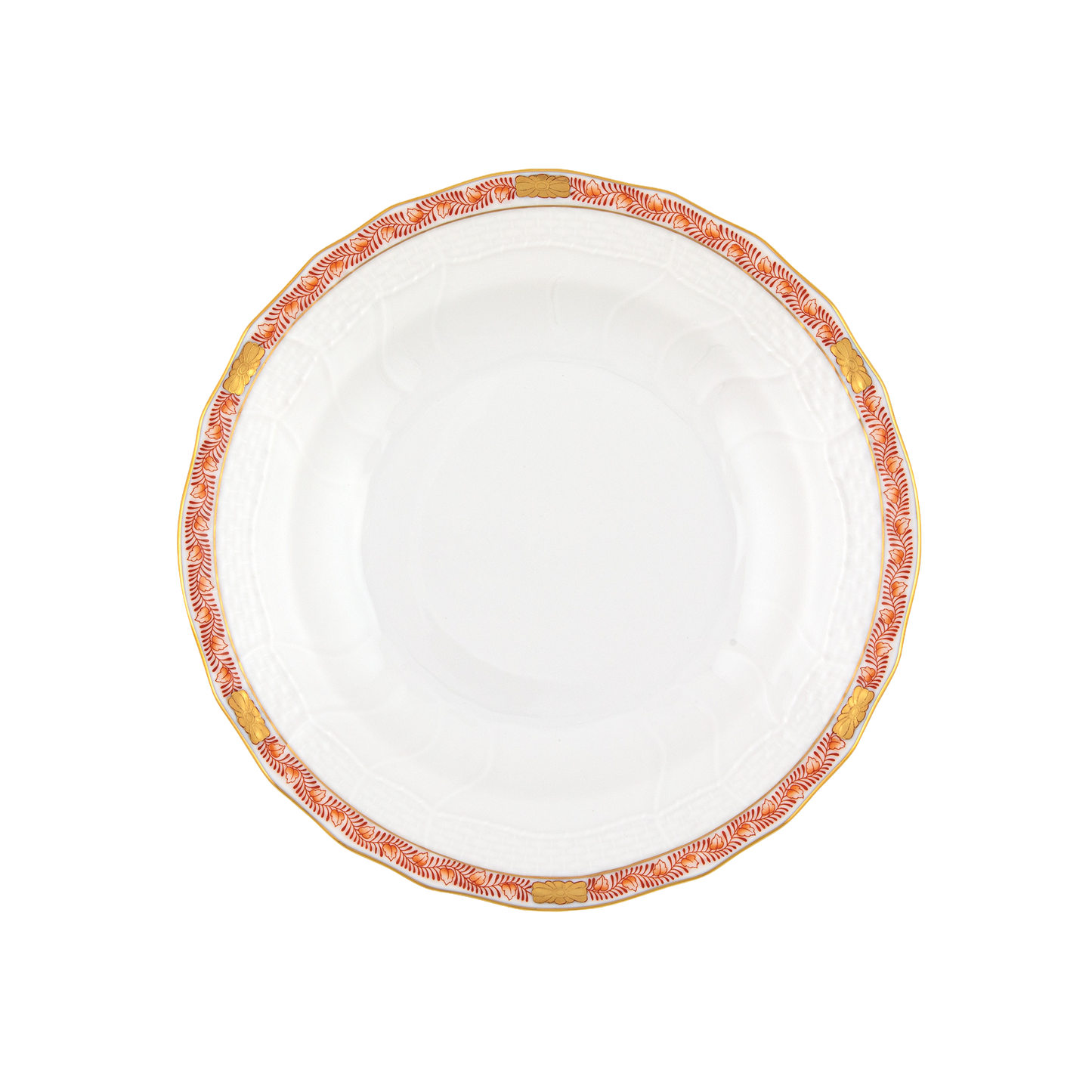 Herend Chinese Bouquet Garland Rust Dessert Plate | 8.25in