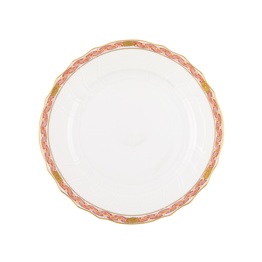 Herend Chinese Bouquet Garland Rust Dinner Plate | 10.5in