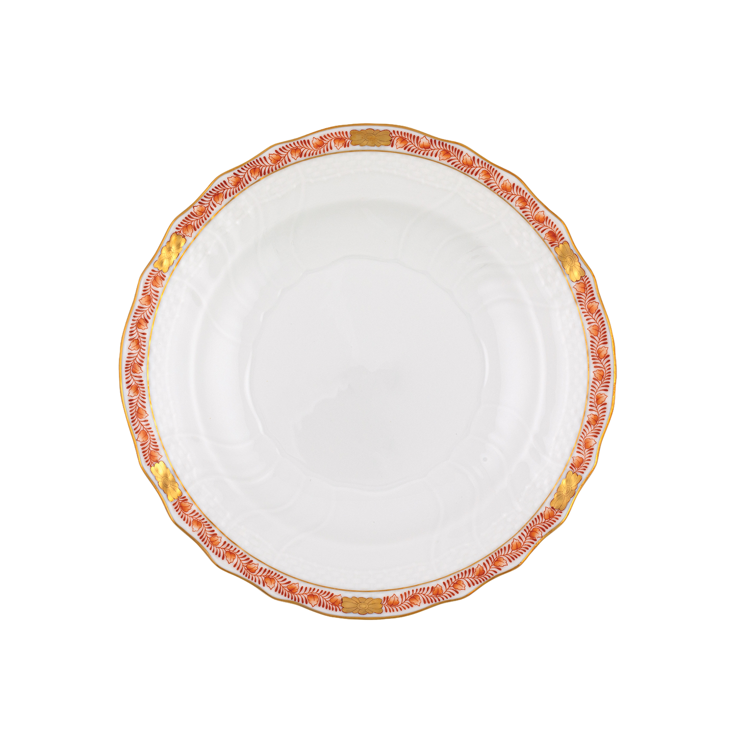 Herend Chinese Bouquet Garland Rust Salad Plate | 7.5in