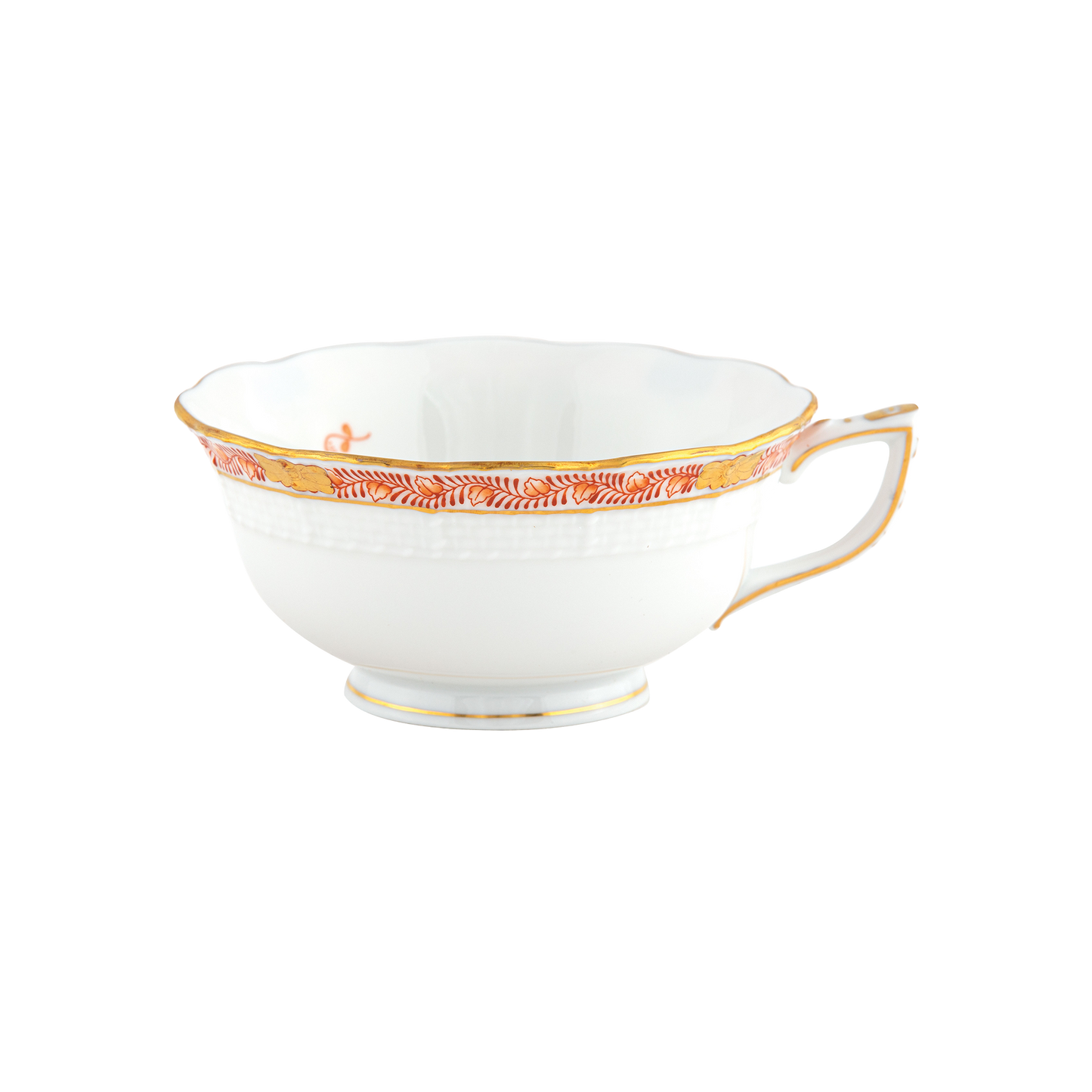 Herend Chinese Bouquet Garland Rust Tea Cup | 8oz
