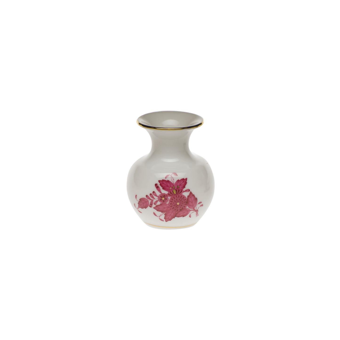 Herend Chinese Bouquet Raspberry Bud Vase | 2.75in