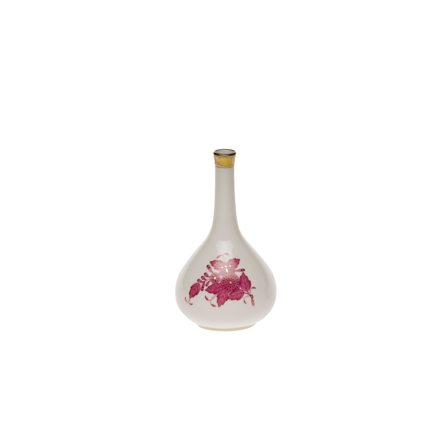 Herend Chinese Bouquet Raspberry Bud Vase | 5.25in