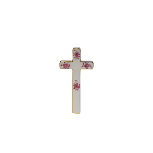 Herend Chinese Bouquet Raspberry Cross | 4.75x2.25in