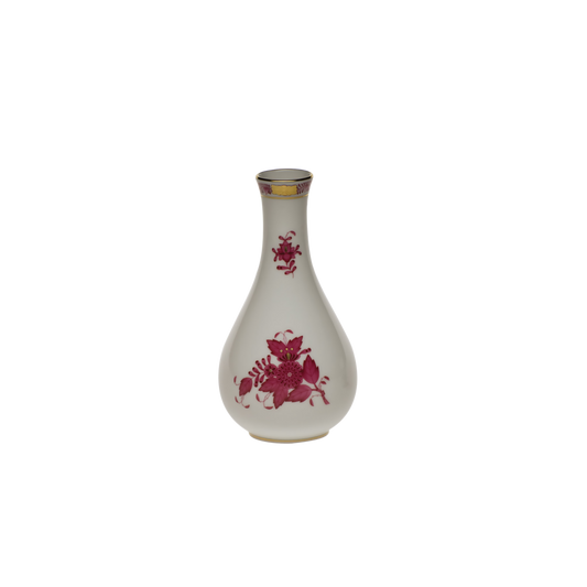 Herend Chinese Bouquet Raspberry Vase | 6.5in