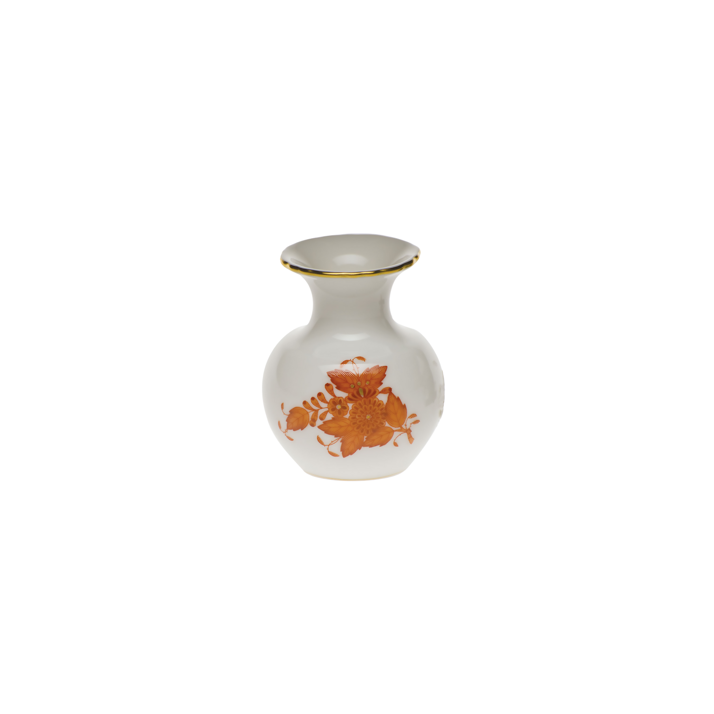 Herend Chinese Bouquet Rust Bud Vase | 2.75in