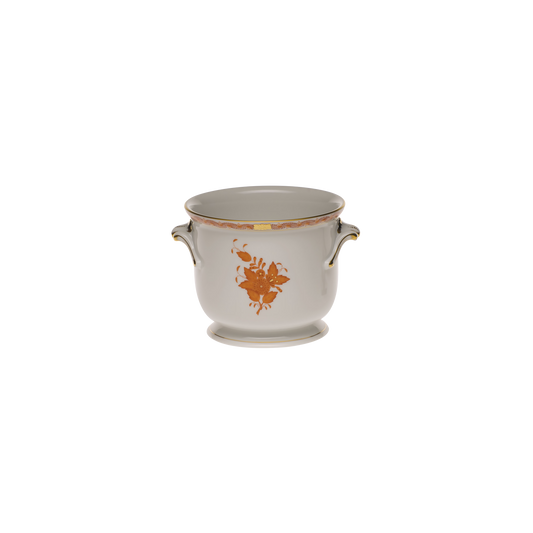 Herend Chinese Bouquet Rust Cachepot | 5.75x6.5in