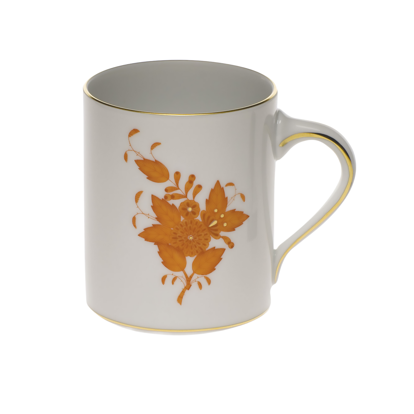 Herend Chinese Bouquet Rust Coffee Mug | 16oz