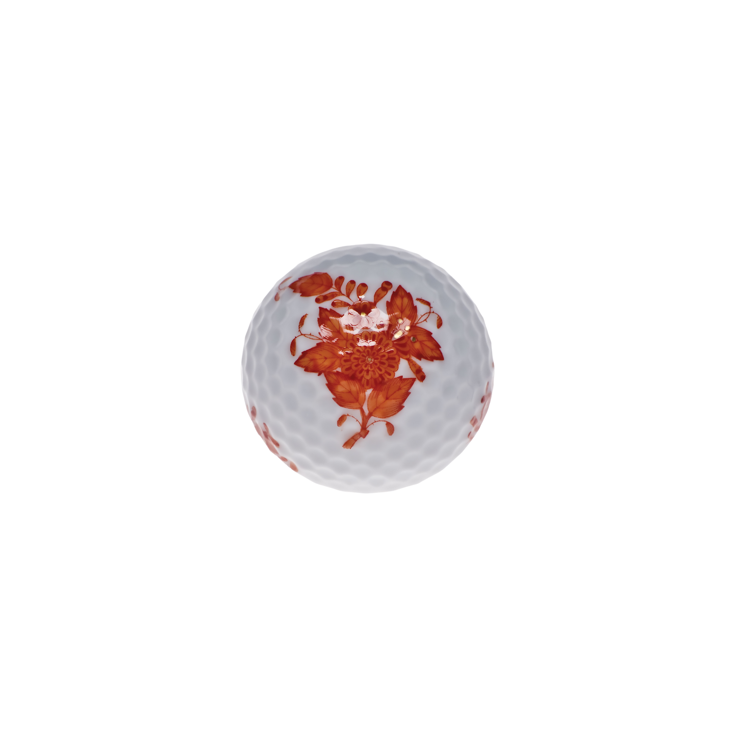 Herend Chinese Bouquet Rust Golf Ball | 1.75in