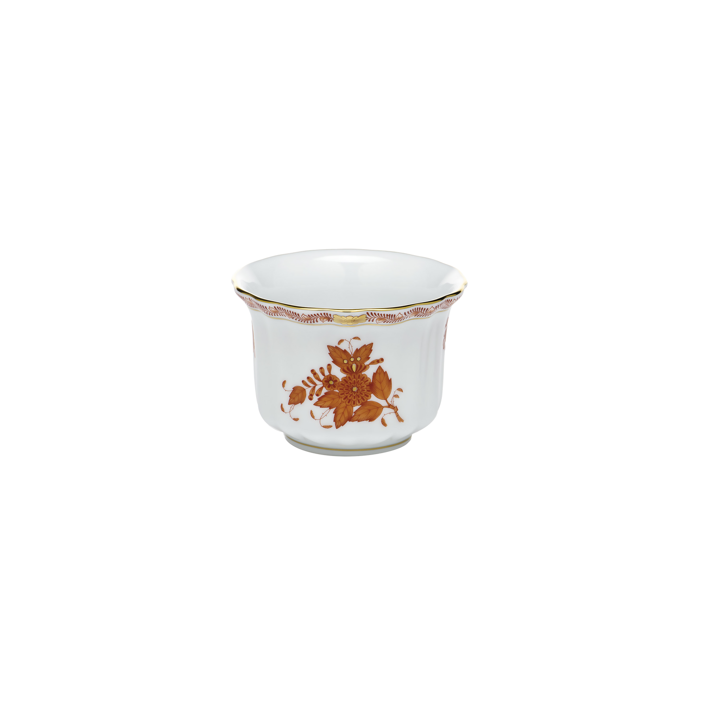 Herend Chinese Bouquet Rust Mini Cachepot | 4.5x4.5in