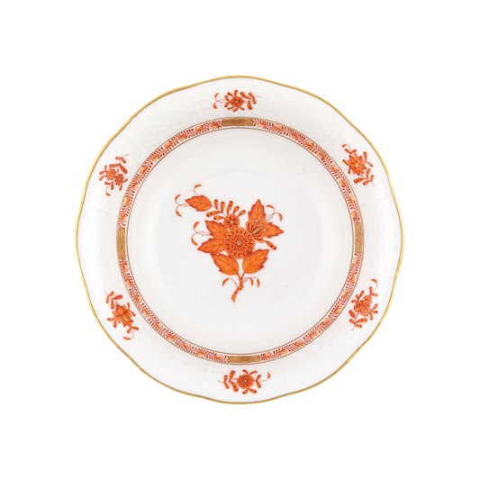 Herend Chinese Bouquet Rust Oatmeal Bowl | 6.5in