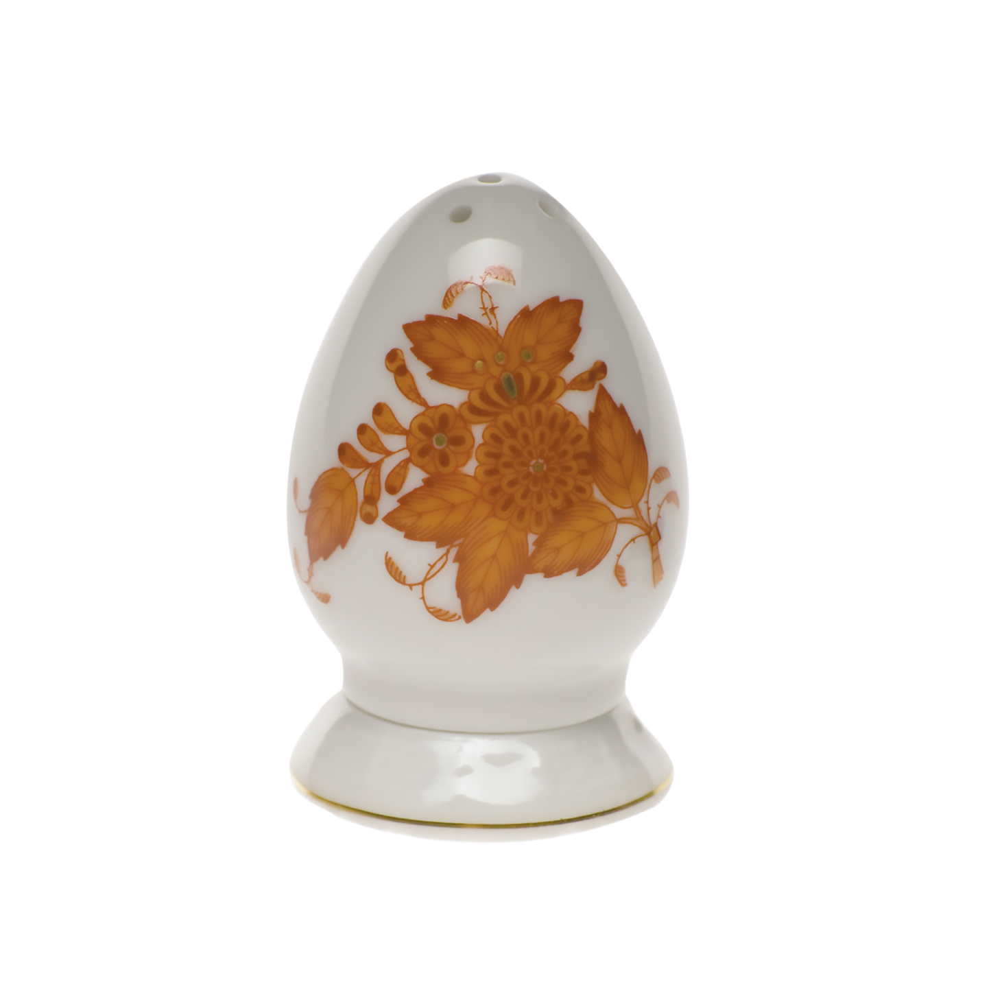 Herend Chinese Bouquet Rust Salt Shaker Multi Hole | 2.5in