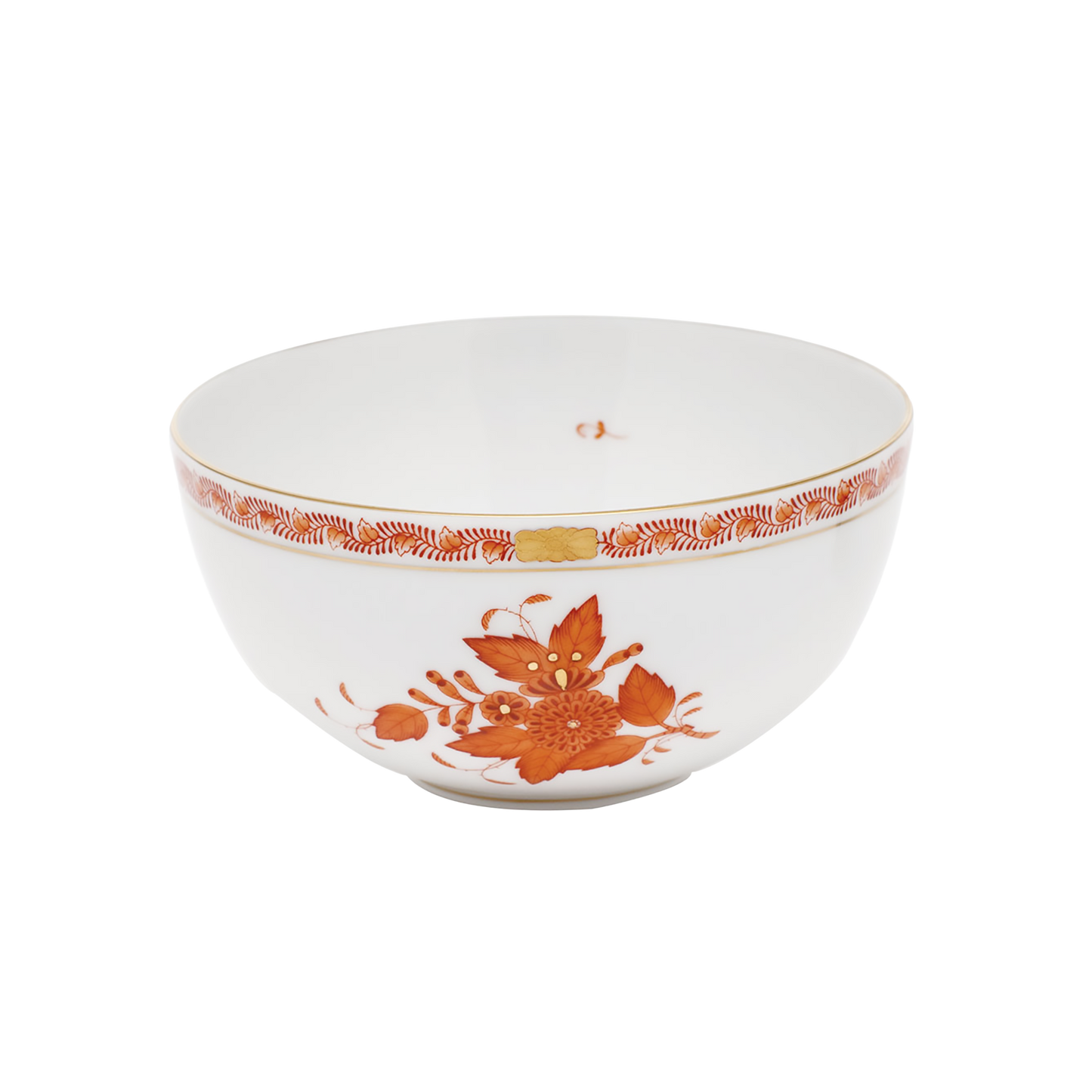 Herend Chinese Bouquet Rust Small Bowl | 3x5.75in