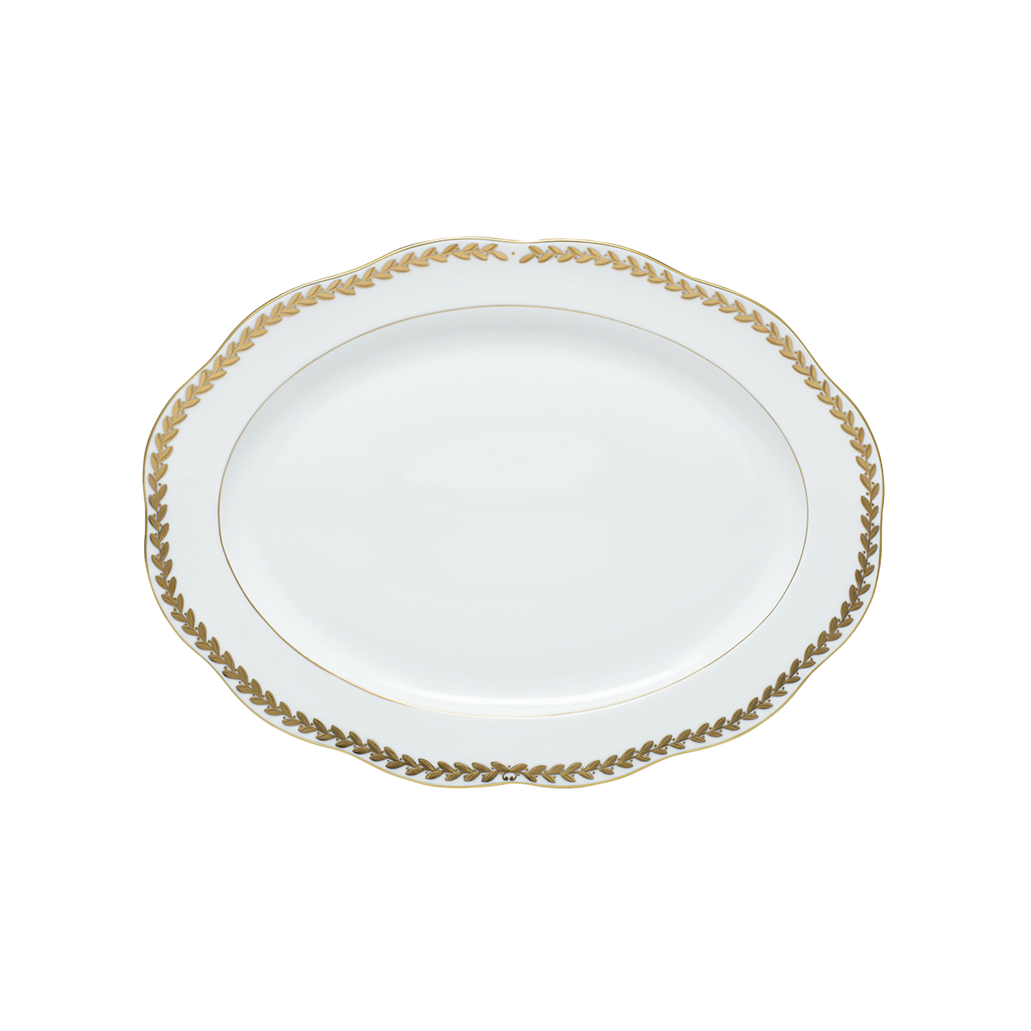 Herend Golden Laurel Oval Platter | 15in