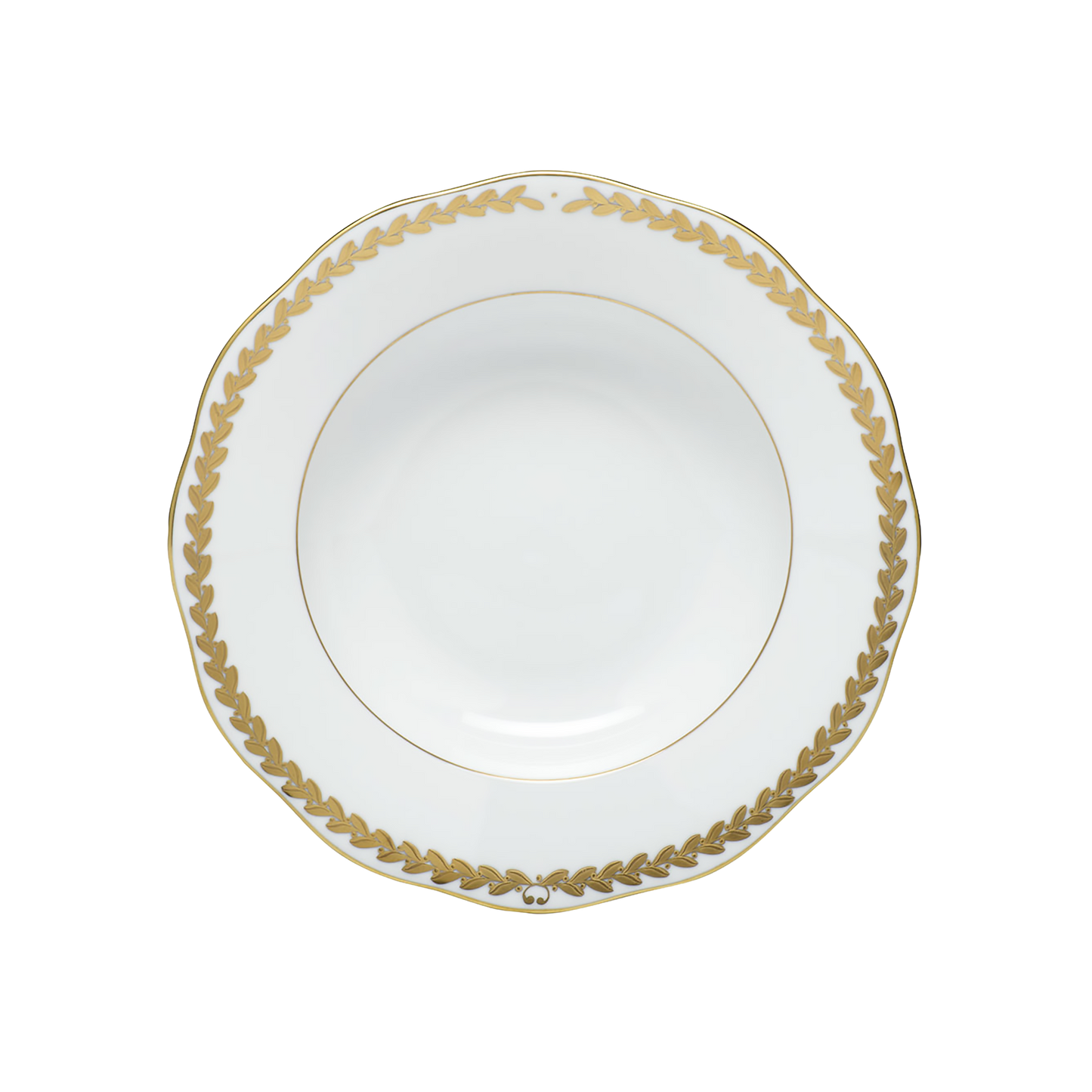 Herend Golden Laurel RIM Soup Plate | 8 in